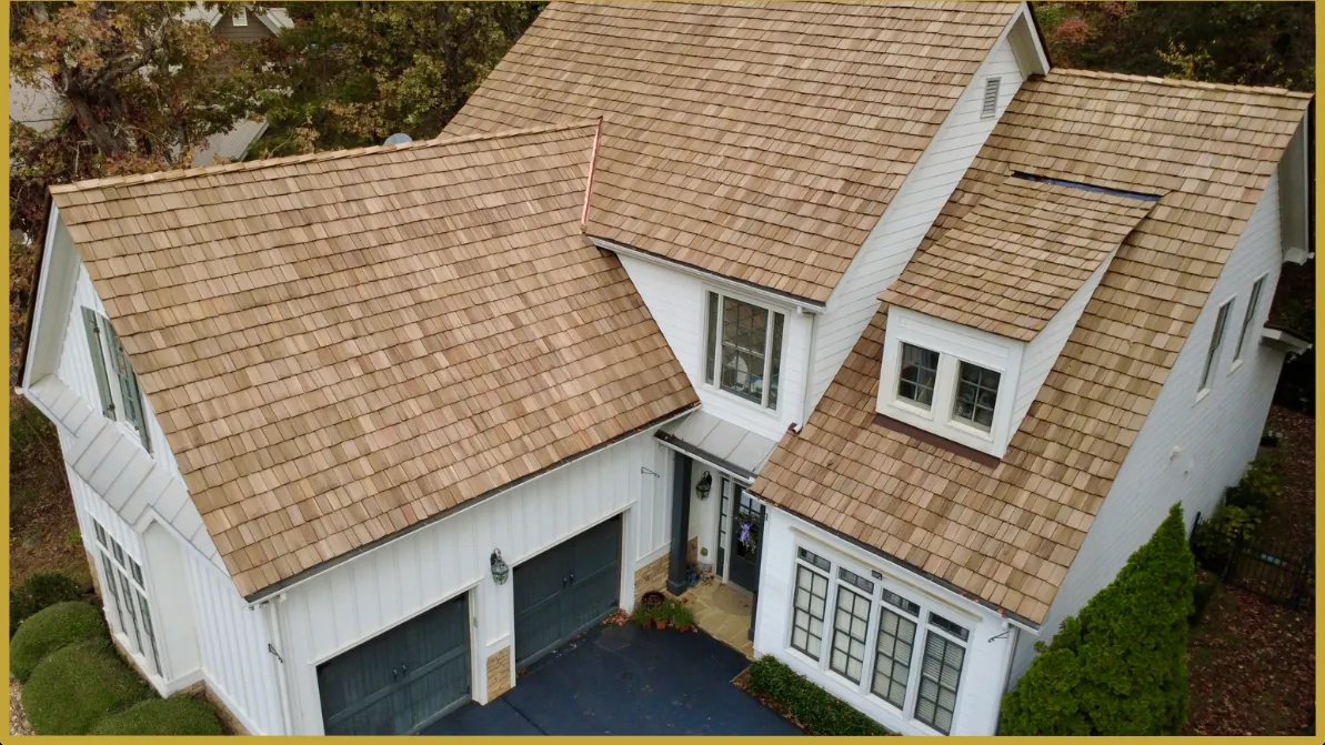 After: wind-damaged roof rebuilt by Robust Roofing